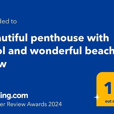Beautiful Penthouse With Pool And Wonderful Beach View Oliva Ngoại thất bức ảnh
